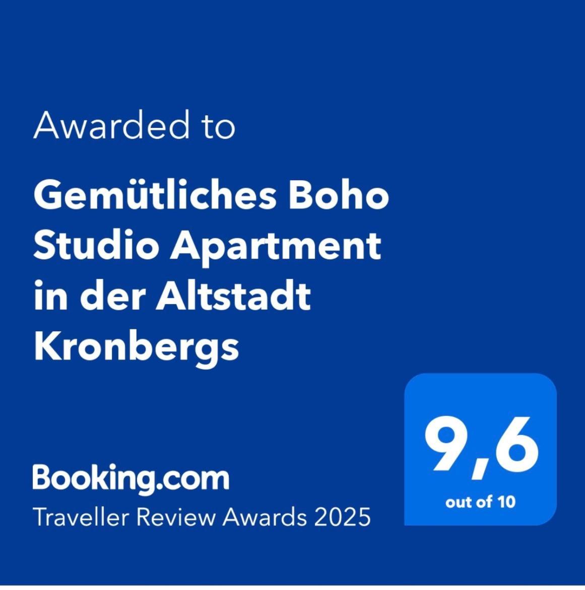 Gemuetliches Boho Studio Apartment In Der Altstadt Kronbergs Kronberg im Taunus Eksteriør bilde